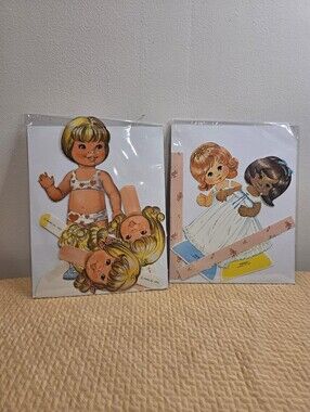 Vintage 70s Paper Dolls Marissa Stella Cathy